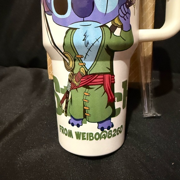 New Stanley 40oz Special White Tumbler with Jedi Based Blue Character Design - Picture 3 of 12